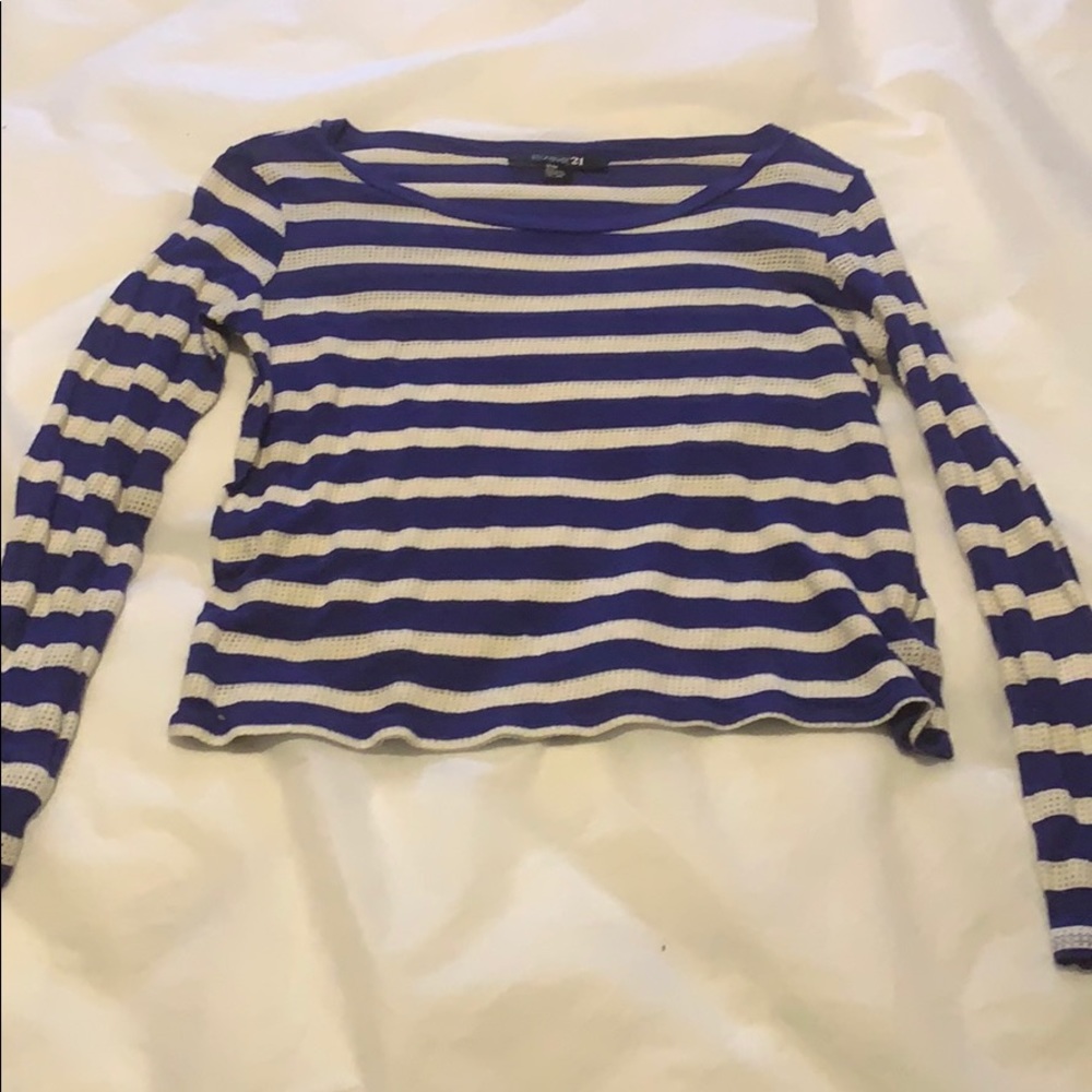 Long sleeve striped top